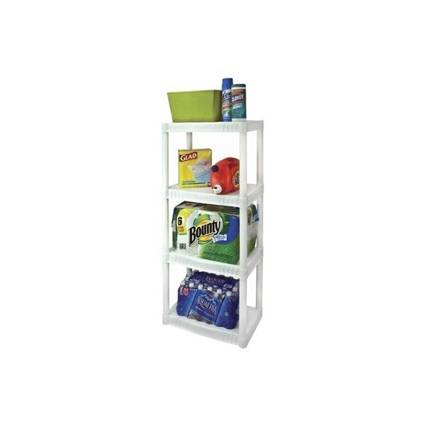Gracious Livingrporation WHT 4Shelf LD Unit 91064-1C-96 - main